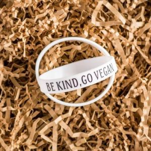 Buy  Be Kind Go Vegan wristband by TheVeganKind