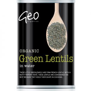 Buy Green Lentils in water 400g by Geo Organics